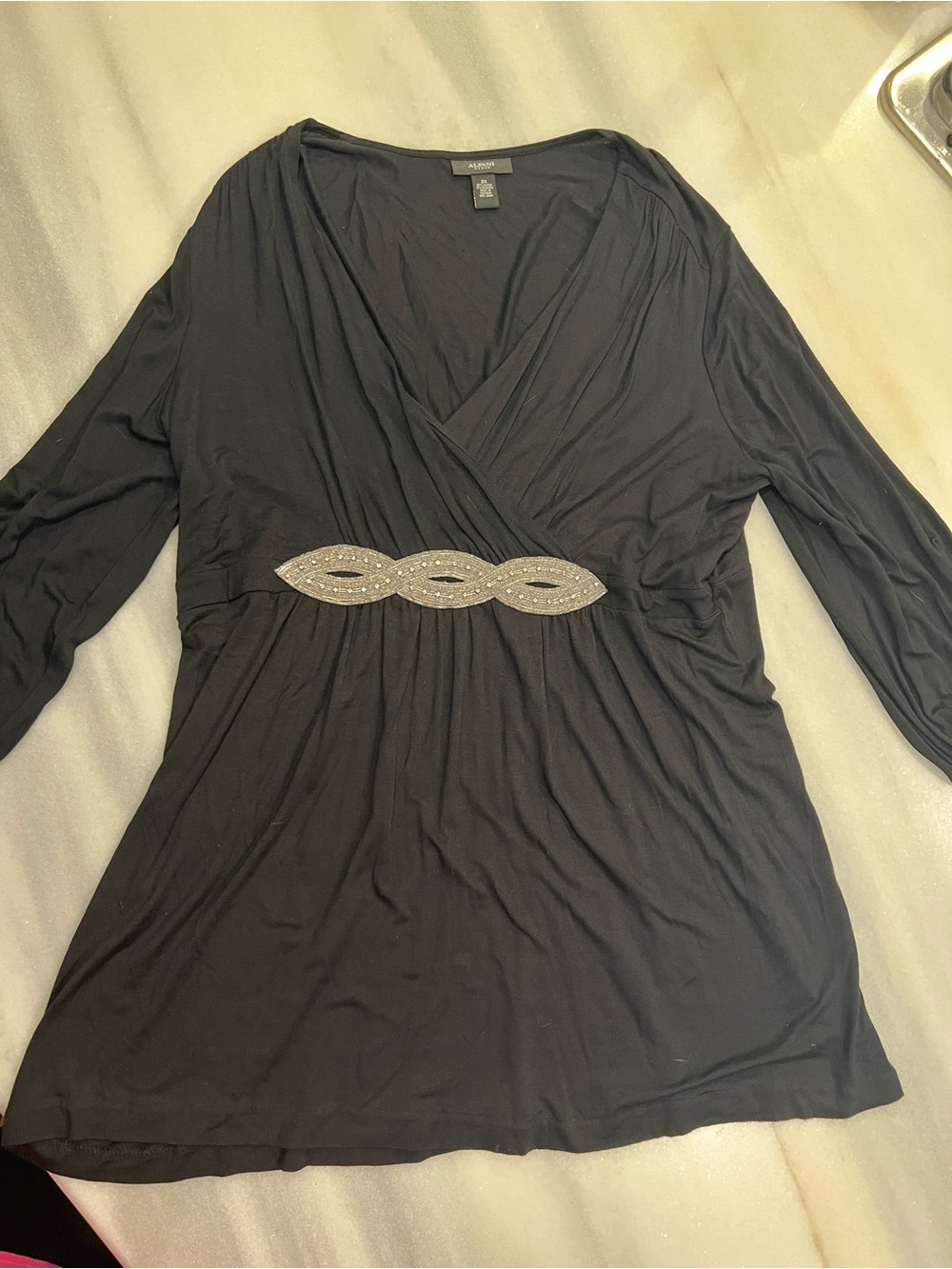 Alfani Tunic top - sexy for cocktail hour or evening event - brand new